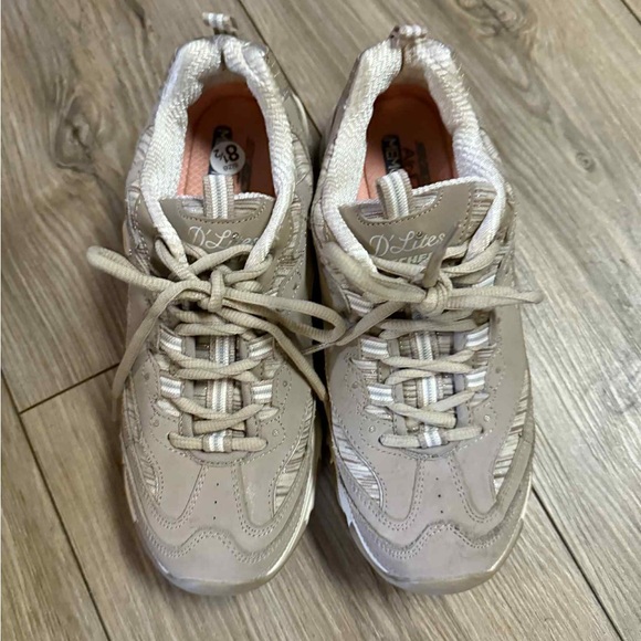 Skechers Women's Beige Sneakers - Picture 3 of 12